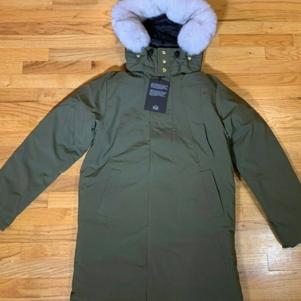 CMFR CANADA MEN'S UBER GORMLEY DOWN PARKA JACKET HOODED COAT OLIVE